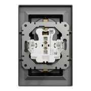 Schneider Electric EPH9900171 Asfora Plus  Antrasit İkili Topraklı Priz Çerçeveli