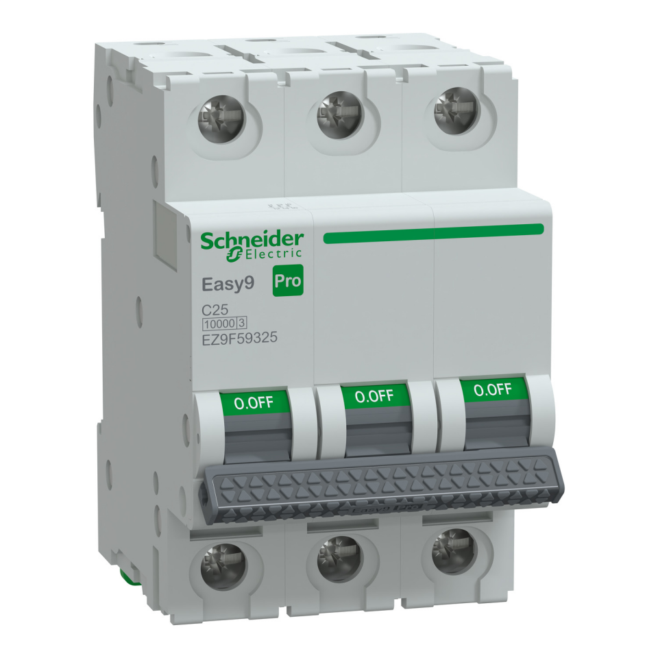 Schneider Electric EZ9F59325 3x25A 10kA C Otomatik Sigorta Easy9 Pro