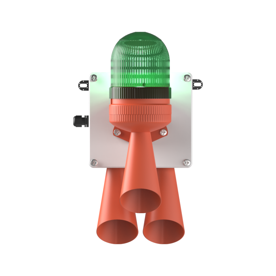 LED Multifonksiyon 2x 43 Ses Elektronik Siren MS 5805.2.12-24VAC/DC
