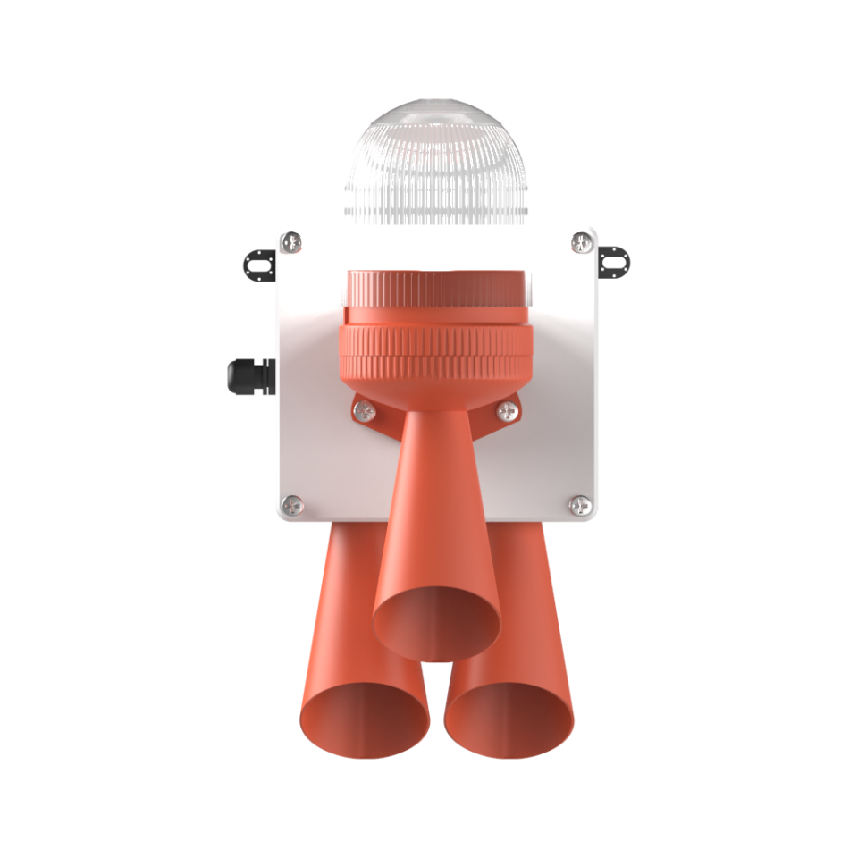 LED Multifonksiyon 2x 43 Ses Elektronik Siren MS 5805.4.110-220VAC