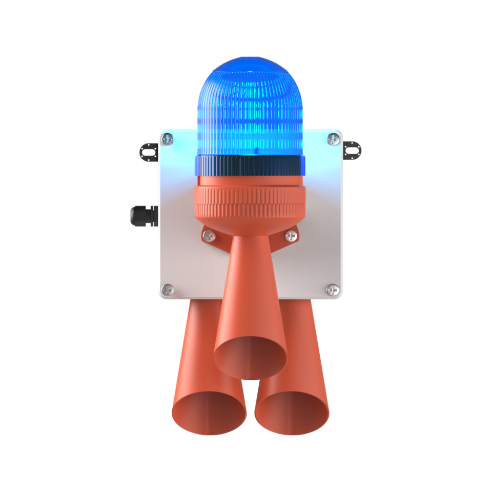 LED Multifonksiyon 2x 43 Ses Elektronik Siren MS 5805.5.110-220VAC