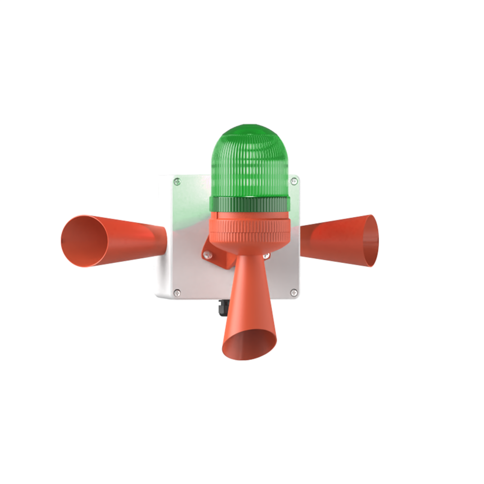 LED Multifonksiyon 3x 43 Ses Elektronik Siren MS 5807.2.12-24VAC/DC