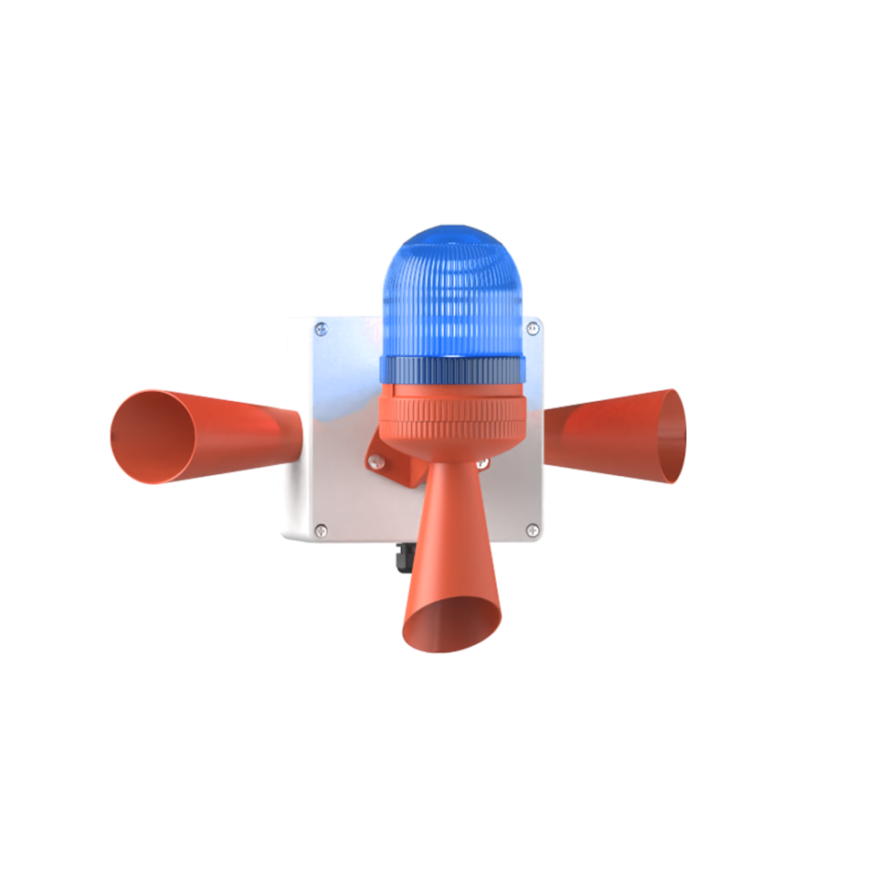 LED Multifonksiyon 3x 43 Ses Elektronik Siren MS 5807.5.110-220VAC