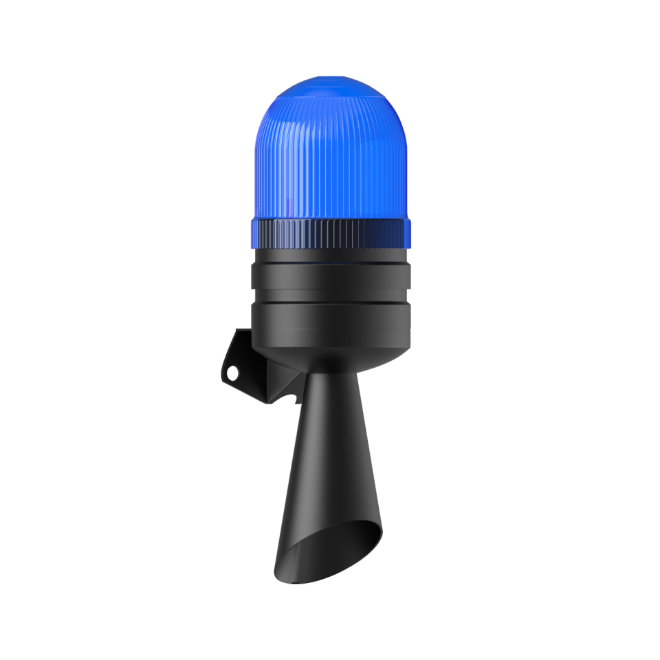 Ø70 Xenon Çakar Borulu Horn Korna Duvar Montaj MS 5810.5.24VDC