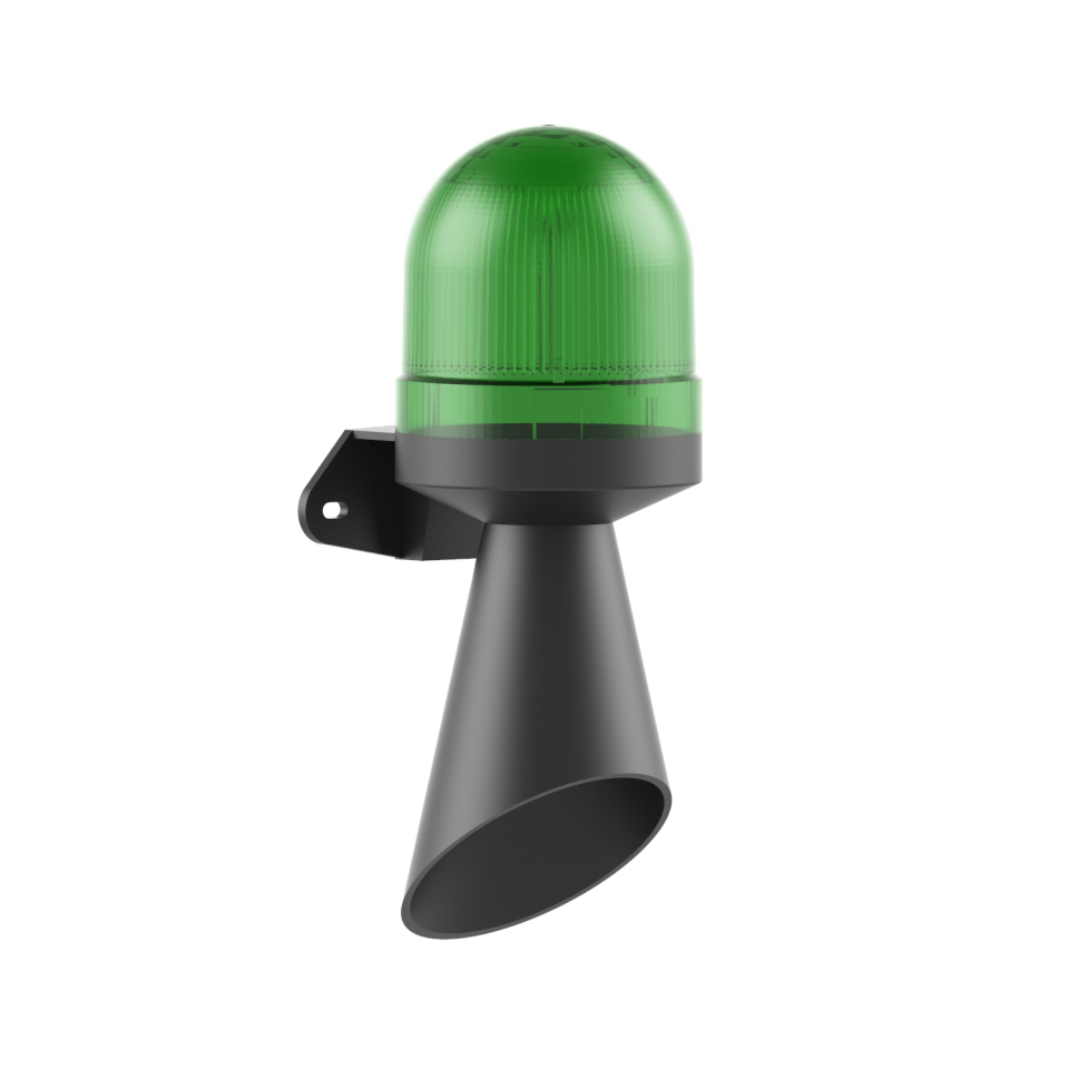 Ø70 LED Multifonksiyon 10 Ses Borulu Elektronik Siren Duvar Montaj MS 5855.2.110-230VAC