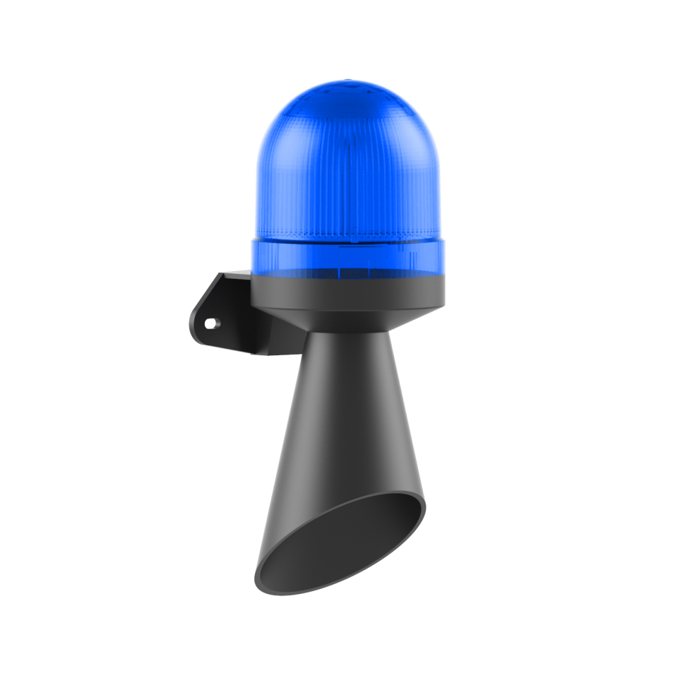 Ø70 LED Multifonksiyon 10 Ses Borulu Elektronik Siren Duvar Montaj MS 5855.5.110-230VAC