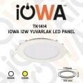 İowa TK-1414 12W Sıva Altı Panel Led Beyaz 6500K