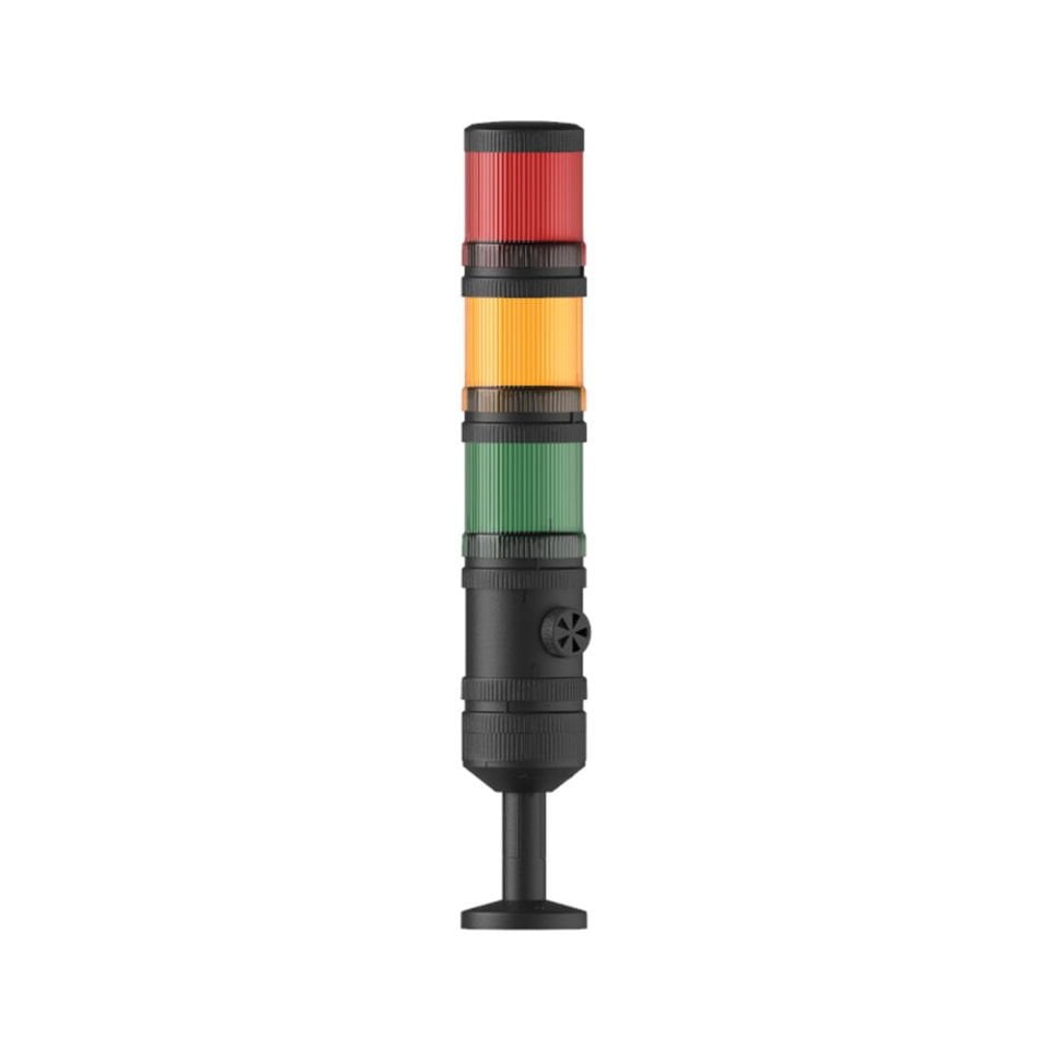 Ø70 3 KAT IŞIKLI KOLON MULTİ LED BUZZER TÜP MONTAJ MS 4001.1.3.2.110-220VAC