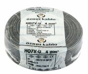 4 MM NYA Öznur Kablo Siyah - 100 Metre