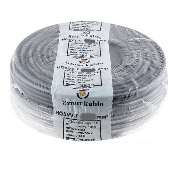 4x6 MM TTR Öznur Kablo Siyah - 100 Metre