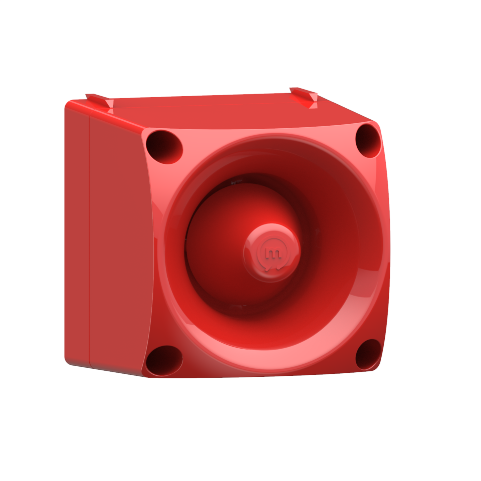 ENDÜSTRİYEL SİREN KIRMIZI GÖVDE MS 3030.10.220VAC