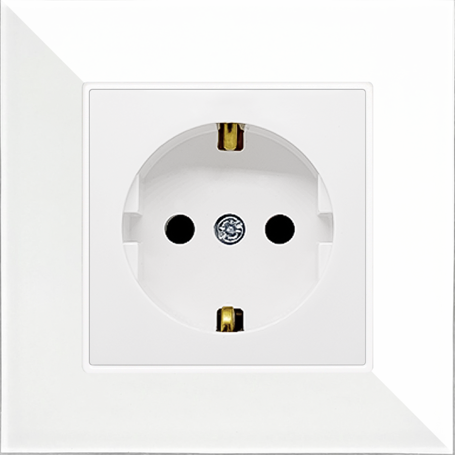 APG101-21 AsFir Pleksiglas Parlak Beyaz Tekli Çerçeve (Mekanizma Hariç)