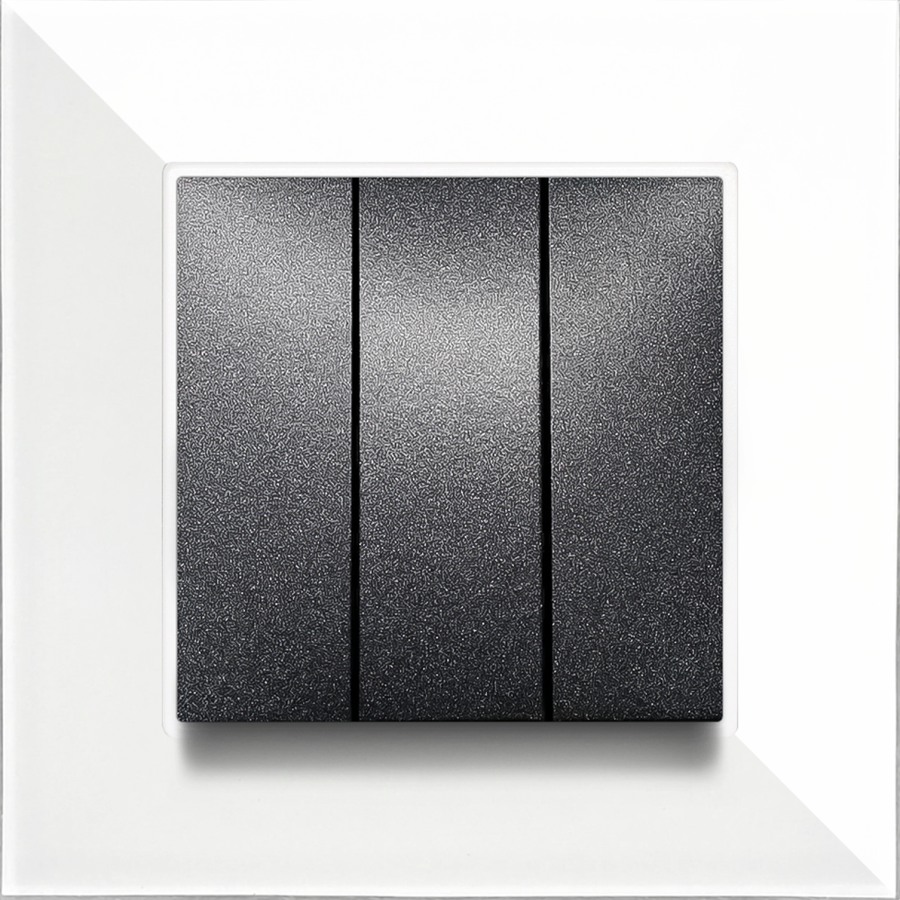 APG101-21 AsFir Pleksiglas Parlak Beyaz Tekli Çerçeve (Mekanizma Hariç)