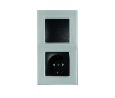 APG112-21 AsFir Pleksiglas Parlak Beyaz Dikey İkili Çerçeve (Mekanizma Hariç)