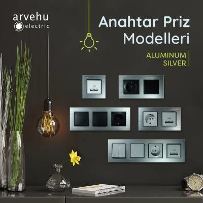 ALG204-71 AsFir Alüminyum Gümüş Dörtlü Çerçeve (Mekanizma Hariç)