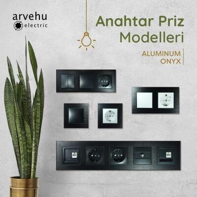 ALG302-71 AsFir Alüminyum Onyx İkili Çerçeve (Mekanizma Hariç)