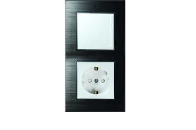 ALG312-71 AsFir Alüminyum Onyx Dikey İkili Çerçeve (Mekanizma Hariç)