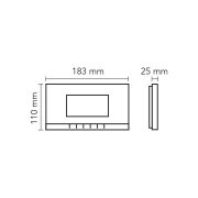 Audio 4.3″ Görüntülü Diafon Bus Plus Beyaz, Mekanik Butonlu