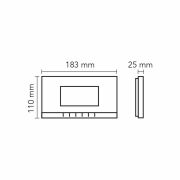 Audio 4.3″ Görüntülü Diafon Bus Plus Beyaz, Mekanik Butonlu Handsfree