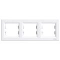 Schneider Electric EPH5800321 Asfora Beyaz 3'Lü Yatay Çerçeve