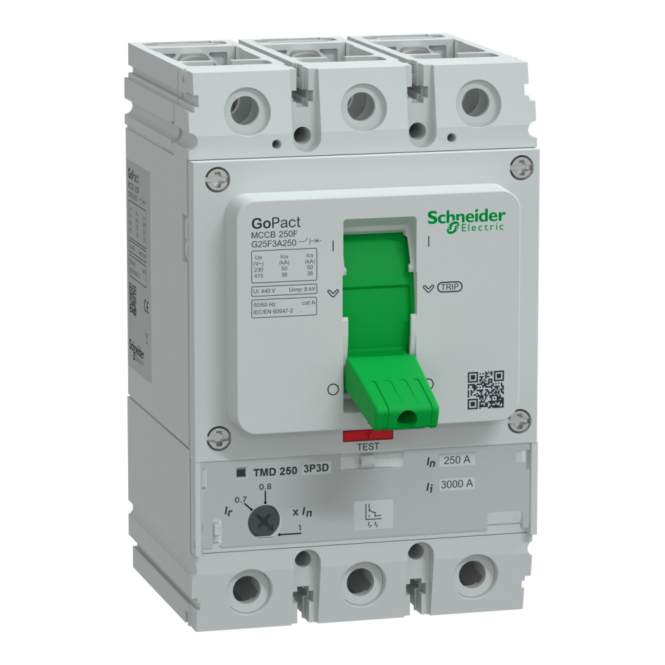 Schneider Electric GoPact G25F3A250 3x250A 36kA Ayar Sahalı TMŞ
