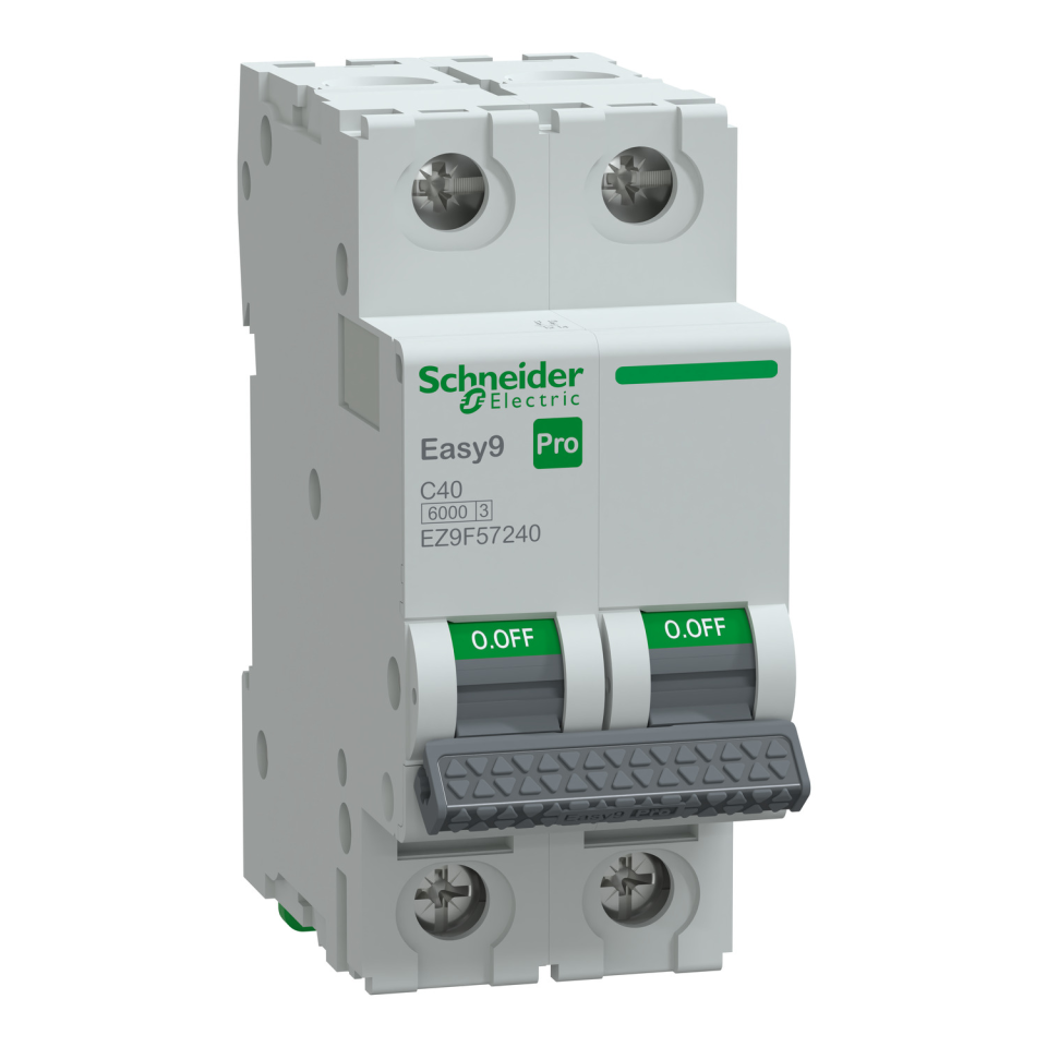Schneider Electric EZ9F57240 2x40A 6kA C Otomatik Sigorta Easy9 Pro