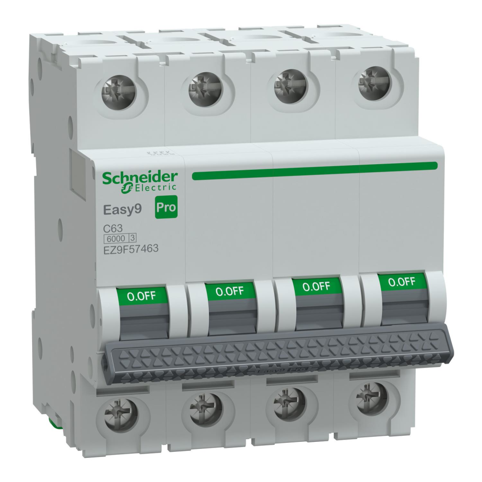 Schneider Electric EZ9F57463 4x63A 6kA C Otomatik Sigorta Easy9 Pro