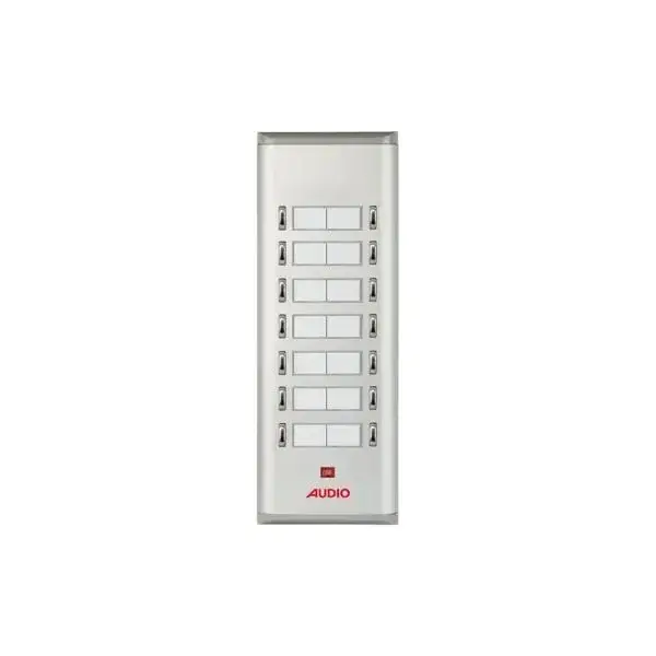 Audio 004851 E10 10 Yan Sıra Çift Butonlu Zil Paneli, Basic