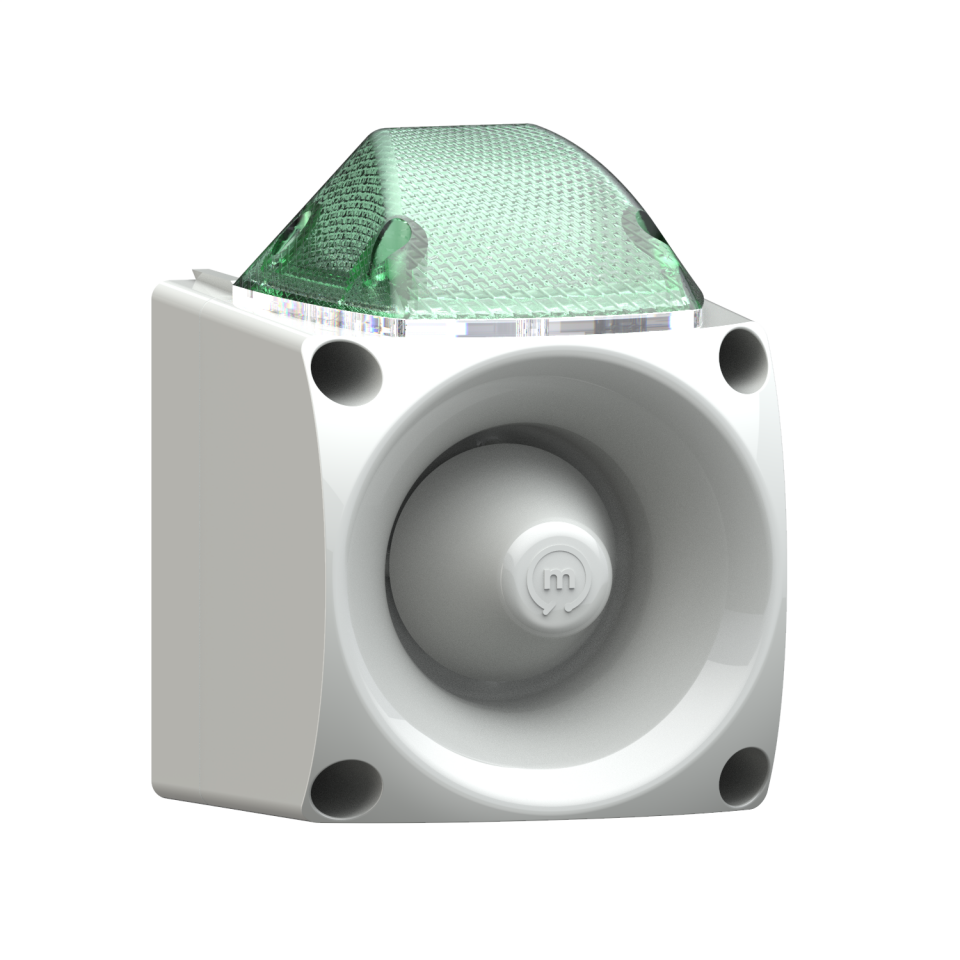 Endüstriyel LED USB MP3 Özellikli Siren Gri Gövde MS 3051.11.2.12-30VDC