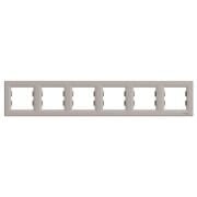 Schneider Electric EPH5800669 Asfora Plus Bronz 6'Lı Yatay Çerçeve